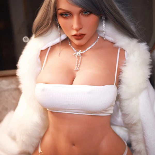 Una Silver Hair Big Booty Torso Sex Doll 85cm Cheap sex dolls
